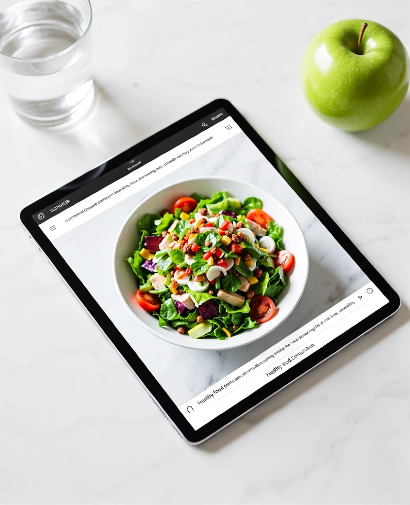 Frische Lebensmittel für eine ausgewogene Ernährung