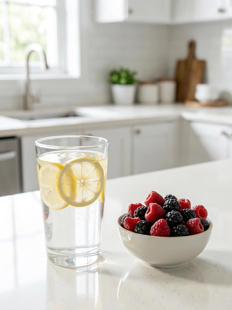 Erfrischende und gesunde Lebensmittelwahl